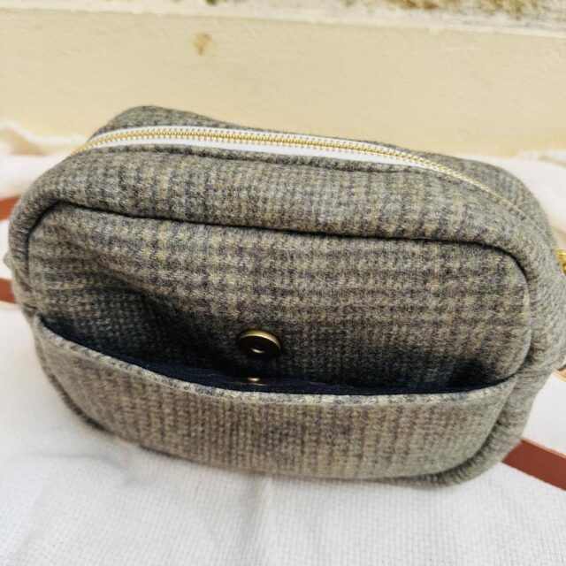 Maison Mallow - Sac à bandoulière laine verte Constance