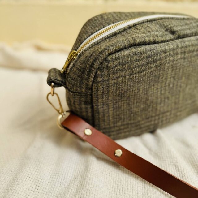 Maison Mallow - Sac à bandoulière laine verte Constance