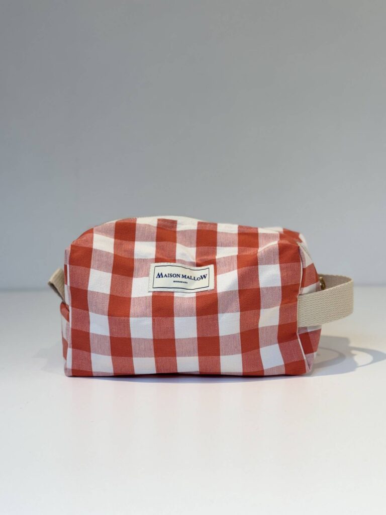Maison Mallow - Trousse de Toilette à carreaux rouges