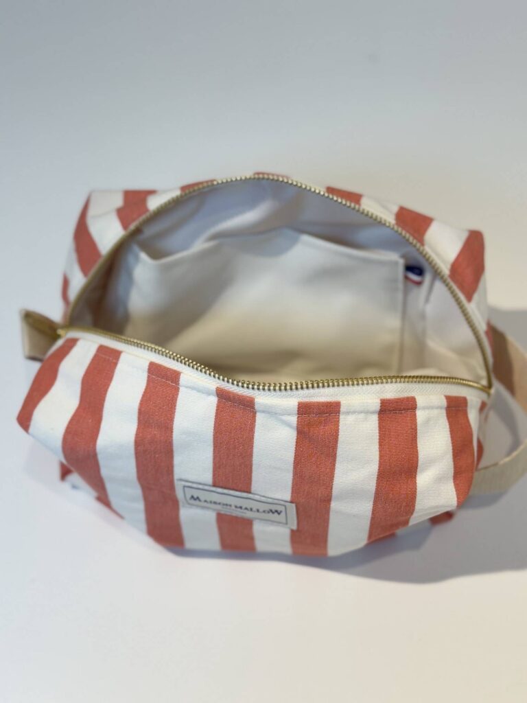 Maison Mallow - Trousse de Toilette à rayures rouges
