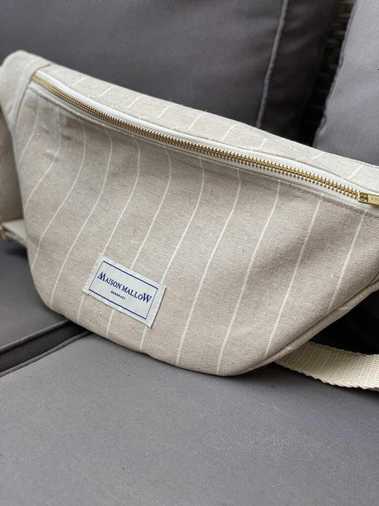 Maison Mallow - Sac Banane à rayures
