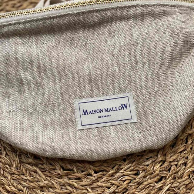 Maison Mallow - Sac Banane Lin blanc cassé