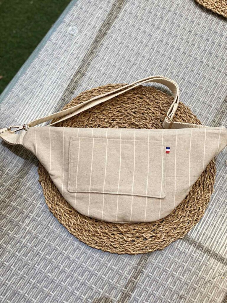Maison Mallow - Sac Banane à rayures