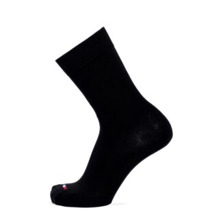 Les unies – chaussettes homme – coton noir par la marque Maison Broussaud Maison Broussaud - Les unies – chaussettes homme – coton noir