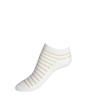 Les Rayées – chaussettes femme – coton blanc par la marque Maison Broussaud Maison Broussaud - Les Rayées – chaussettes femme – coton blanc