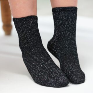 Maison Broussaud - Les Chevrons – chaussette enfant – coton noir