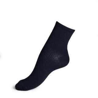 Les Côtelées Fines – chaussettes femme – coton marine par la marque Maison Broussaud Maison Broussaud - Les Côtelées Fines – chaussettes femme – coton marine