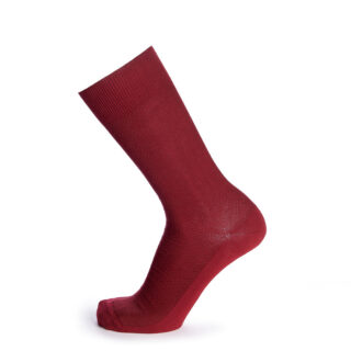 Maison Broussaud - Les Mailles Piquées – chaussettes homme – coton bordeaux