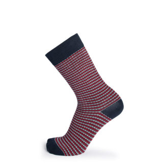 Les Mailles fantaisies – chaussettes homme – coton marine par la marque Maison Broussaud Maison Broussaud - Les Mailles fantaisies – chaussettes homme – coton marine