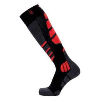 Maison Broussaud - Chaussettes de ski – Broussaud Sport – laine noir-rouge