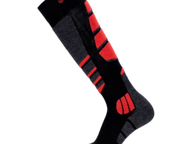MBD164ROUGE4 Maison Broussaud - Chaussettes de ski - Broussaud Sport - laine noir-rouge – 43/46 / NOIR/ROUGE