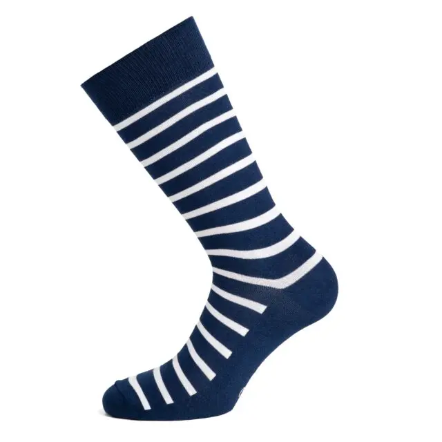 Maison Broussaud - La marinière – chaussettes homme – coton bleu