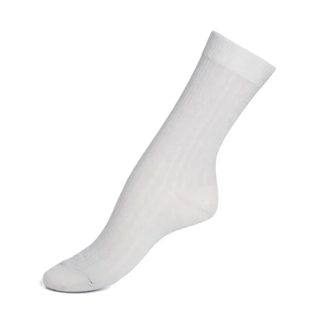 Maison Broussaud - Les Côtes – chaussette femme – coton gris perle