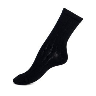 Les Fantaisies – chaussettes femme – laine noire par la marque Maison Broussaud Maison Broussaud - Les Fantaisies – chaussettes femme – laine noire