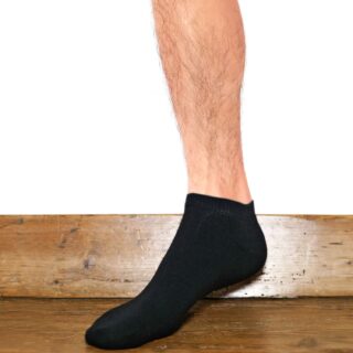 Maison Broussaud - Les Invisibles – chaussettes homme – coton noir