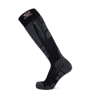 Maison Broussaud - Chaussettes de ski – Broussaud Sport – laine noir-gris