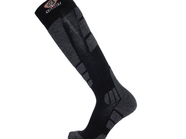 MG 0028 Maison Broussaud - Chaussettes de ski - Broussaud Sport - laine noir-gris – 36/38 / NOIR / GRIS