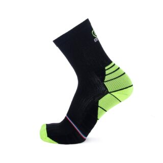 Chaussettes cyclisme – Broussaud Sport – noir-jaune par la marque Maison Broussaud Maison Broussaud - Chaussettes cyclisme – Broussaud Sport – noir-jaune