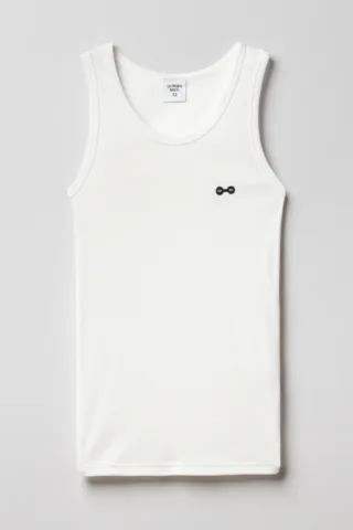 Le Véritable Débardeur Marcel – Ecru par la marque Tricots Marcel Tricots Marcel - Le Véritable Débardeur Marcel – Ecru