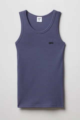 Tricots Marcel - Le Véritable Débardeur Femme Marcel – Violet Denim