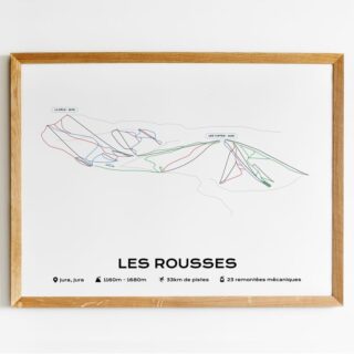Affiche Station Les Rousses par la marque The Post Trace The Post Trace - Affiche Station Les Rousses