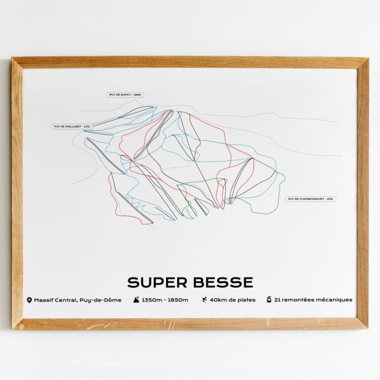 Mockup Carre Super Besse The Post Trace - Affiche Station Super Besse
