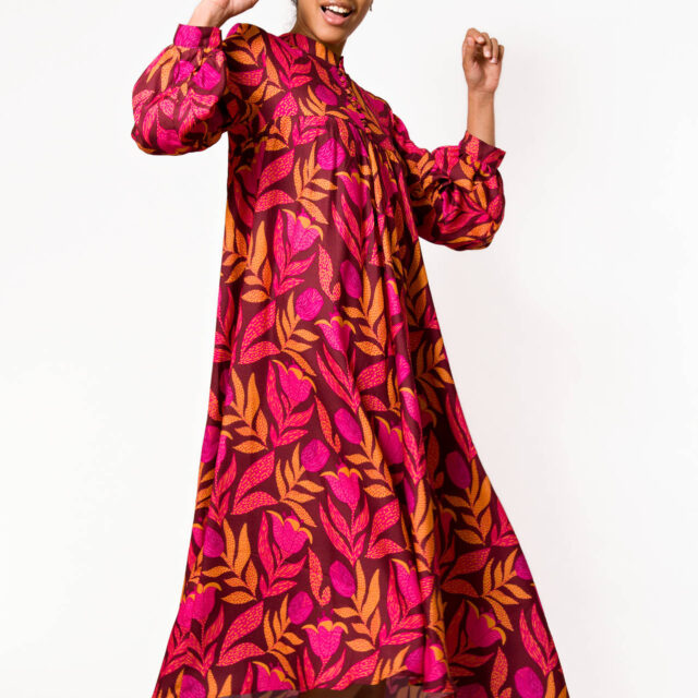 Nevice - Robe midi à fleurs