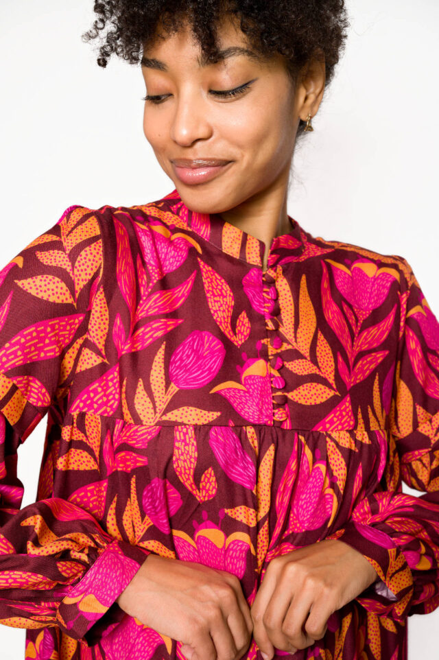 Nevice - Robe midi à fleurs