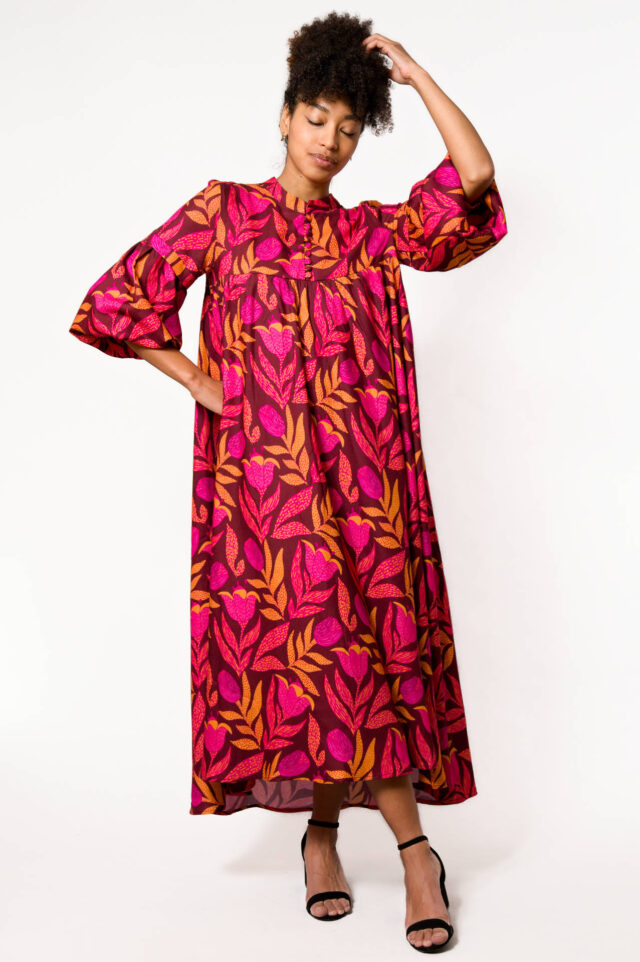 Nevice - Robe midi à fleurs