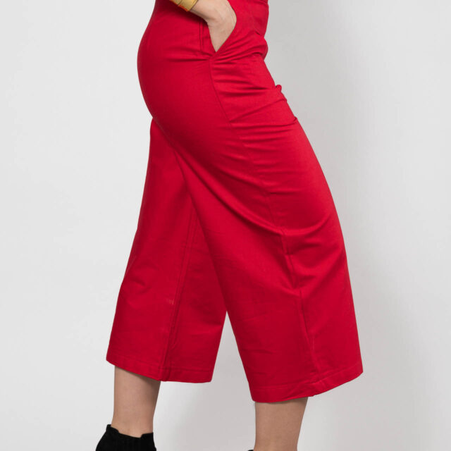 Nevice - Pantalon rouge en coton bio