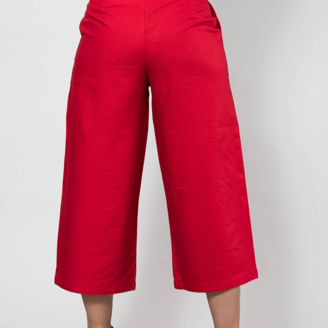 Nevice - Pantalon rouge en coton bio