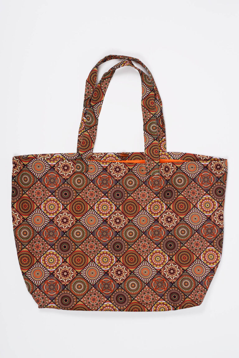 Nevice - Sac réversible marron et orange