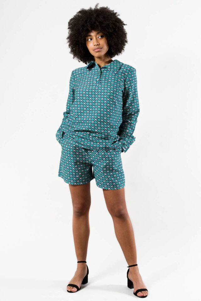 Nevice - Ensemble blouse & short