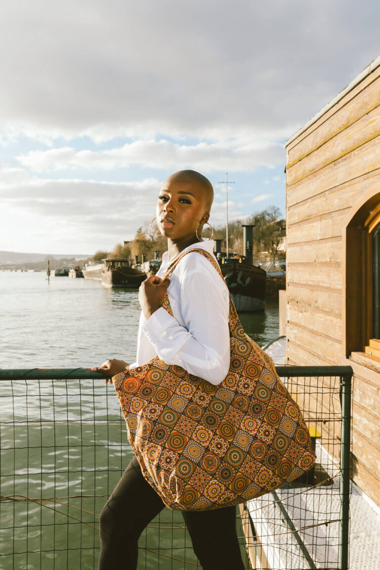 Nevice - Sac réversible marron et orange
