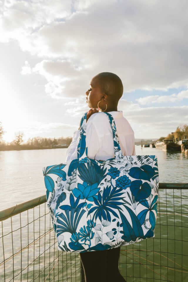 Nevice - Sac réversible bleu