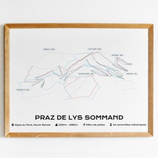 The Post Trace - Affiche Station Praz-de-Lys Sommand