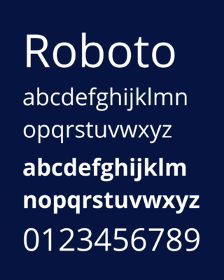 Roboto font
