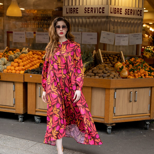Nevice - Robe midi à fleurs