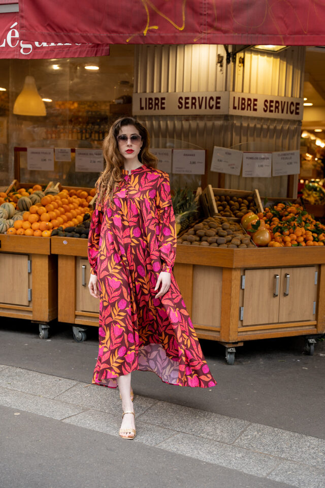 Nevice - Robe midi à fleurs