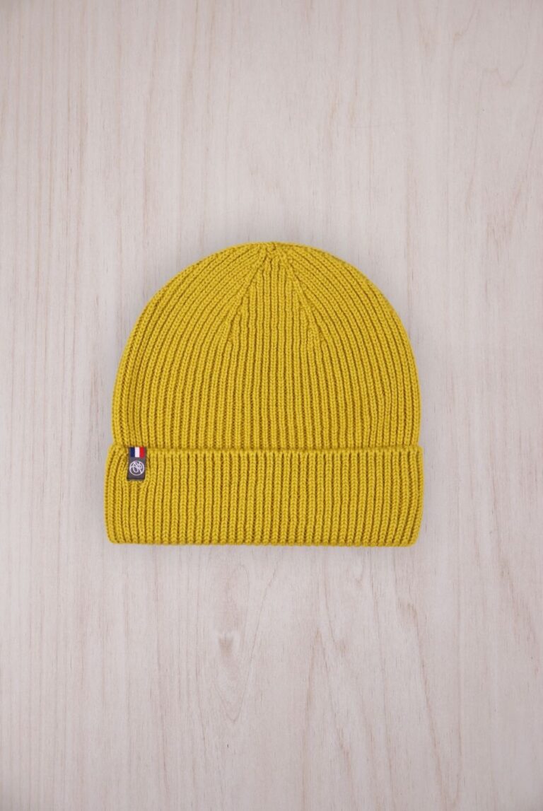 Maison Bonnefoy - Bonnet Perinne enfant Citron 1/3 ans