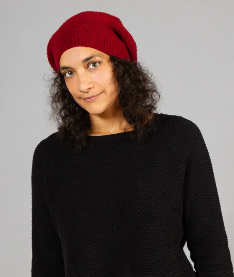 Ardelaine - Bonnet point de riz en laine