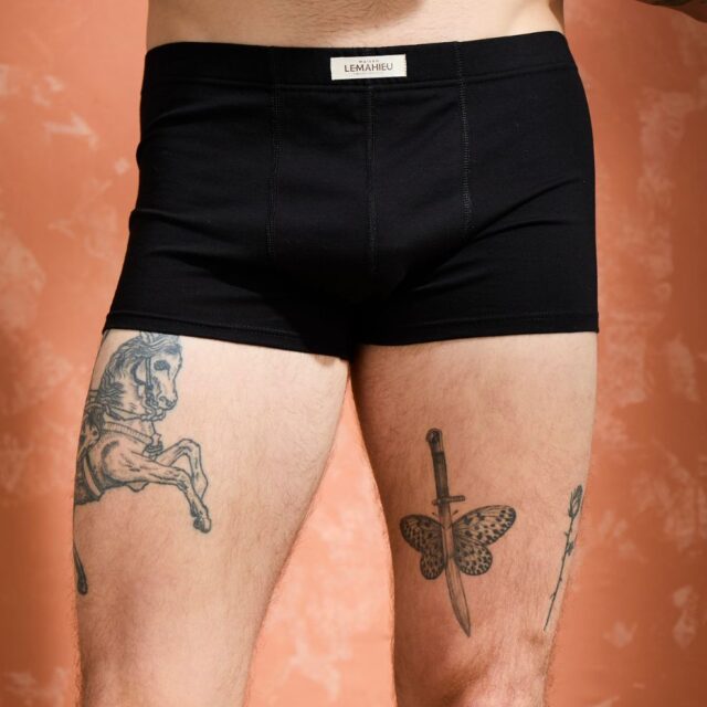 Lemahieu - Boxer confort Coton BIO - Noir - Homme