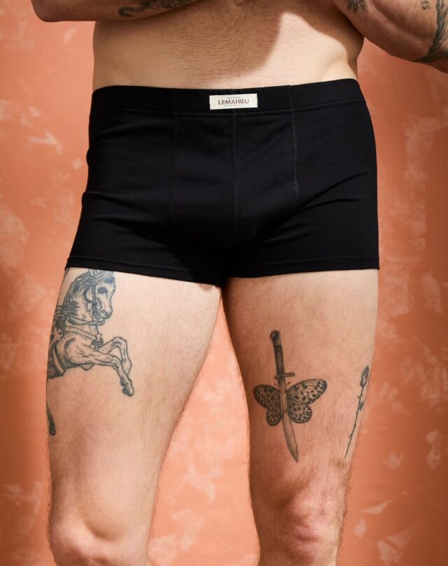 Lemahieu - Boxer confort Coton BIO - Noir - Homme