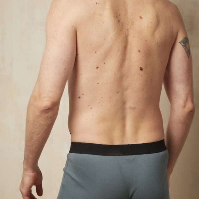 Lemahieu - Boxer court côtélé  - Kaki - Homme