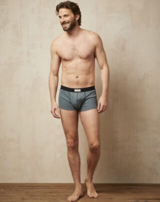Maison Lemahieu - Boxer court côtélé  – Kaki – Homme