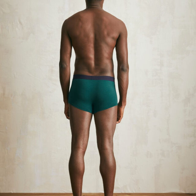 Lemahieu - Boxer court en Coton BIO - Vert Cyprès - Homme