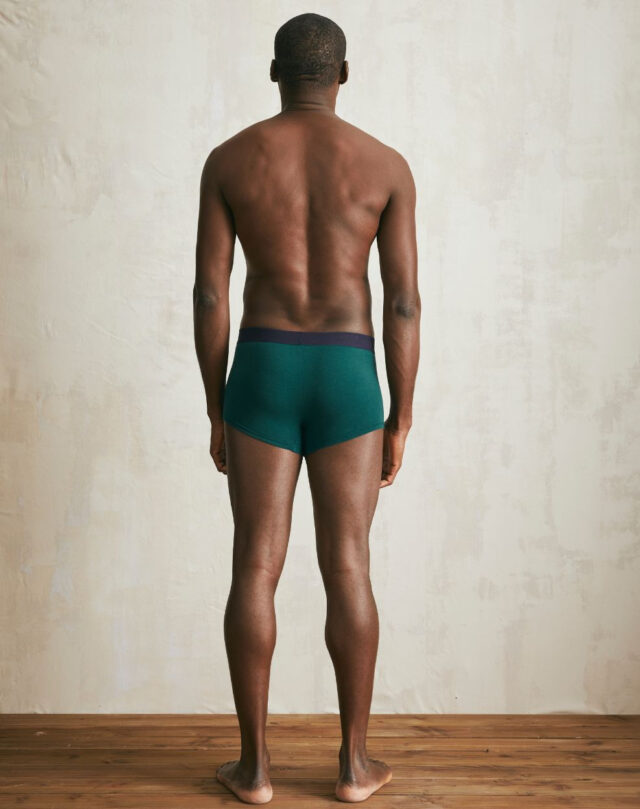 Lemahieu - Boxer court en Coton BIO - Vert Cyprès - Homme