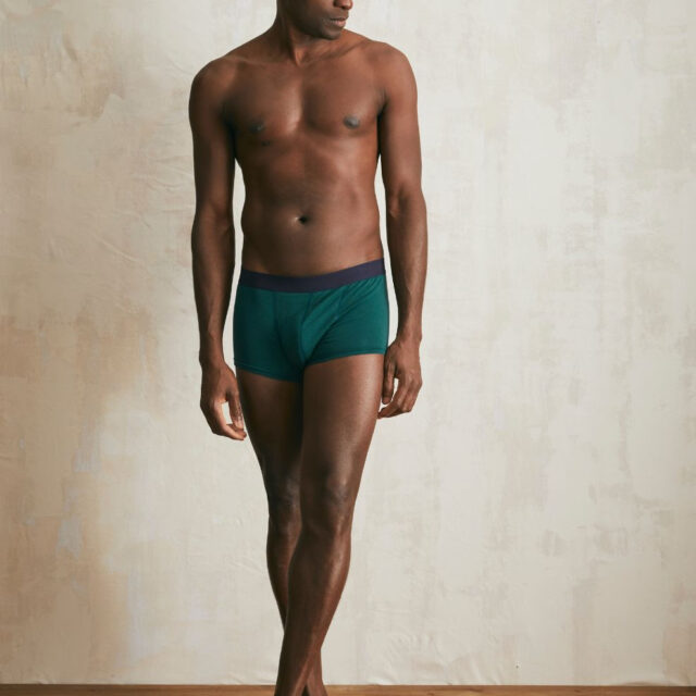 Lemahieu - Boxer court en Coton BIO - Vert Cyprès - Homme