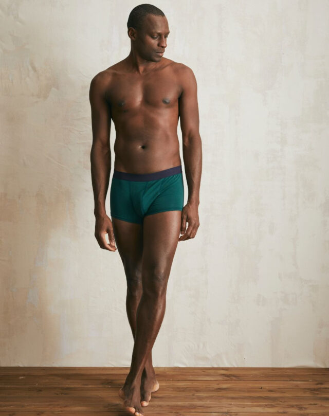 Lemahieu - Boxer court en Coton BIO - Vert Cyprès - Homme