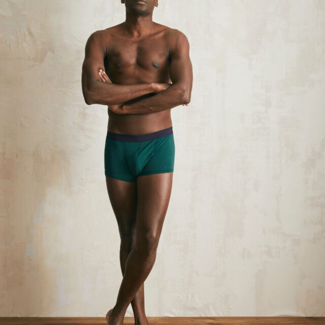 Lemahieu - Boxer court en Coton BIO - Vert Cyprès - Homme